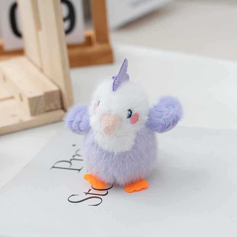 

Soft And Cute Realistic Parrot Plush Toy With For Collectors And Lovers Bird 8cm фиолетовый