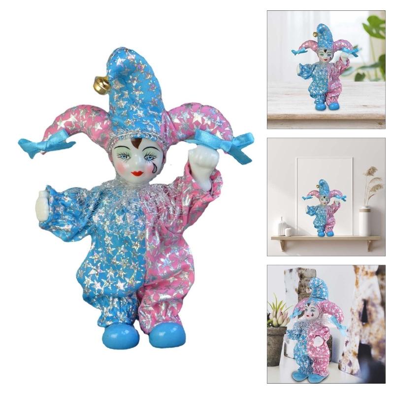 7.87inches Porcelain Triangel Doll Sweet Triangel Figures Model Shelf Display Ornaments Home Decorations Festival Gifts