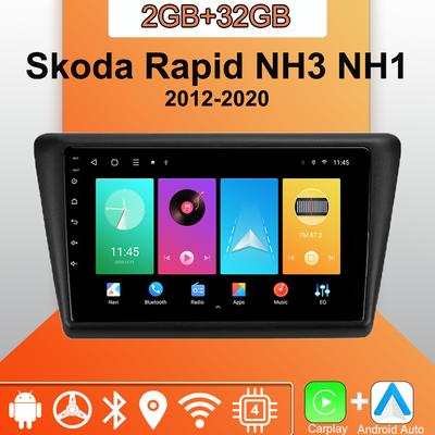 Android Carplay Car Radio For Skoda Rapid NH3 NH1 2012-2020 Multimedia Player Head Unit Stereo GPS Navigation BT WIFI 2+32GB