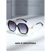 Cool Square Sunglasses, Large Frame Sunglasses for Driving and Fishing, UV Protection, Pearl Sunglasses