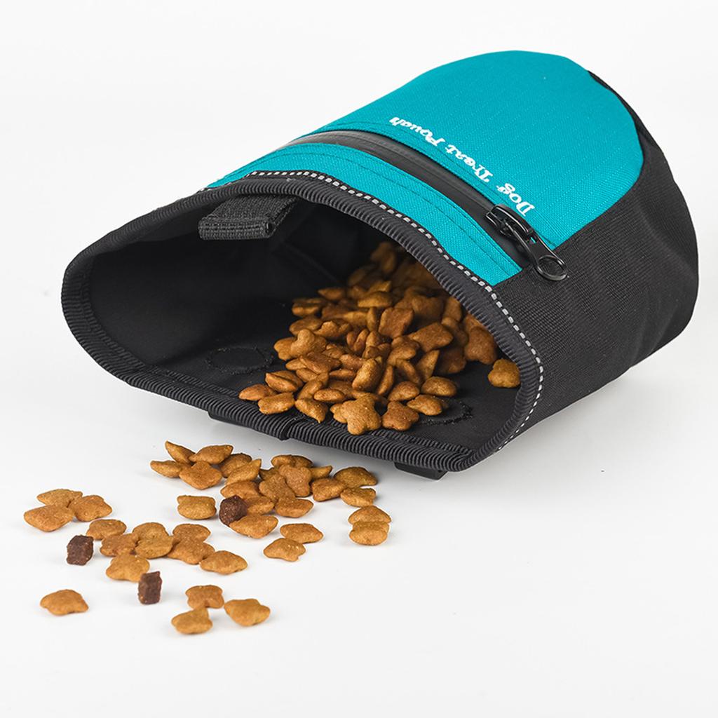 Pet Training Waist Bag Treats Pocket With Water Resistant Fabric Zippered Design For Outdoor Activity Walking Accessory