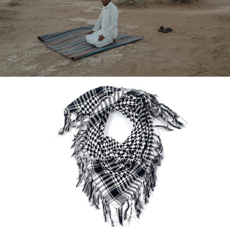 Adult Skin Friendly Kerchief Lattice Pattern Headscarf Tie Back Hair Kerchief