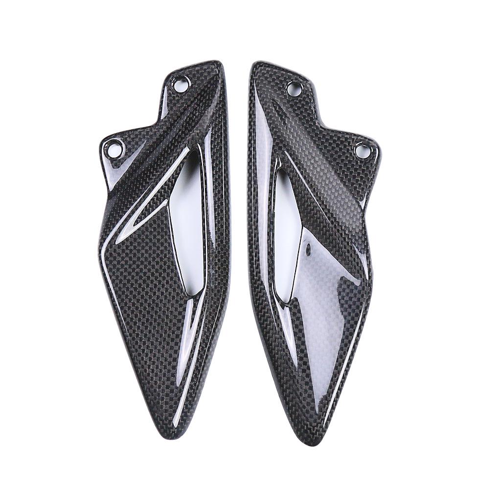 Carbon Fiber Heel Plate Guard for Triumph Street Triple 765 RS Motorcycle