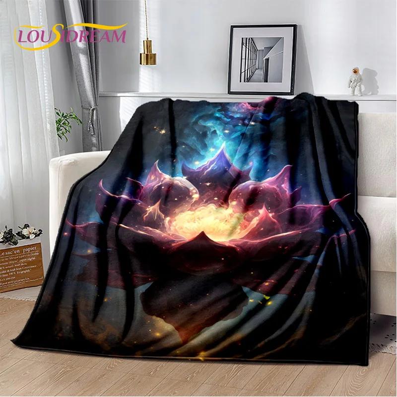 Naturalize Yoga Zen Meditation Rainbow 7 Chakra Blanket,Flannel Throw Blanket for Home Bedroom Bed Sofa Picnic Hiking Cover Kids