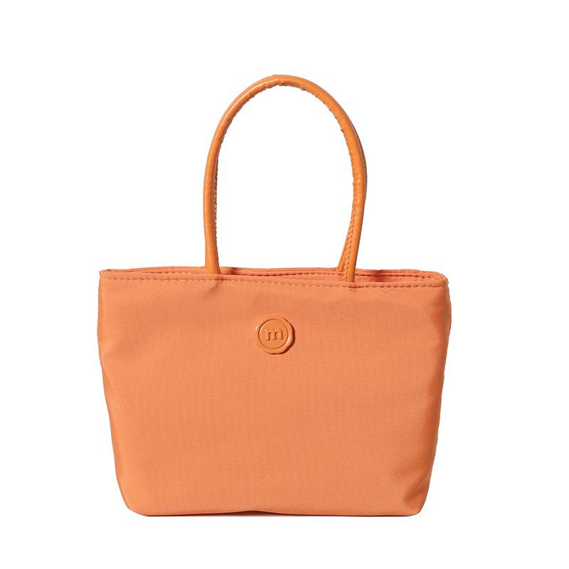 Plain Color Nylon Bucket Bag for Women, Minimalist Single Shoulder Handbag, Lightweight Casual Tote, Simple Daily Crossbody Purse
