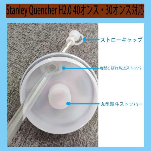 Stanley Straw Covers & Spill Stoppers, Set of 6 (Version 2.0 Compatible), Fits 30oz & 40oz Straws, Dust-Proof, Fixed Straws for Travel, Camping, Busin