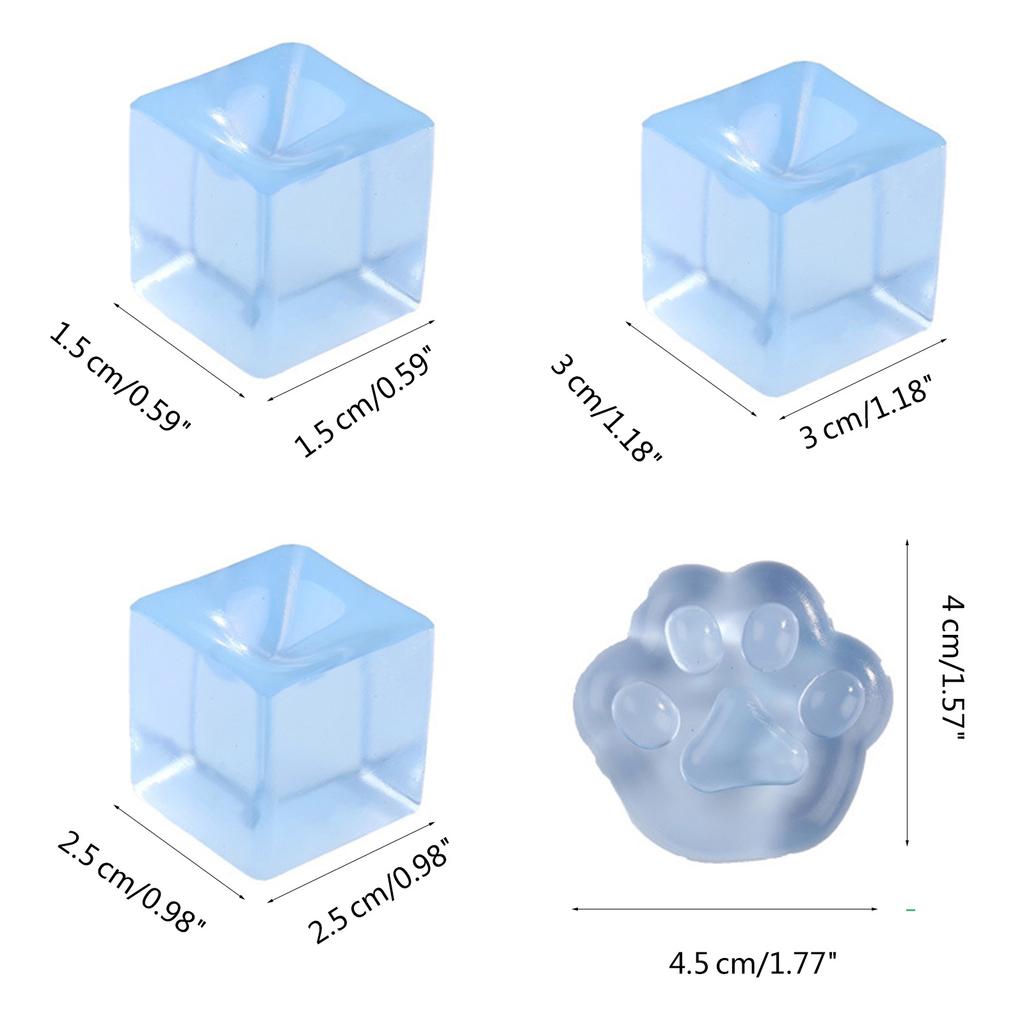 Squeeze Toy TPR Ice Cube Soft Stress Relief Vent Toy Party Favor Pressure Release Toy ADD OCD Decompress Toy