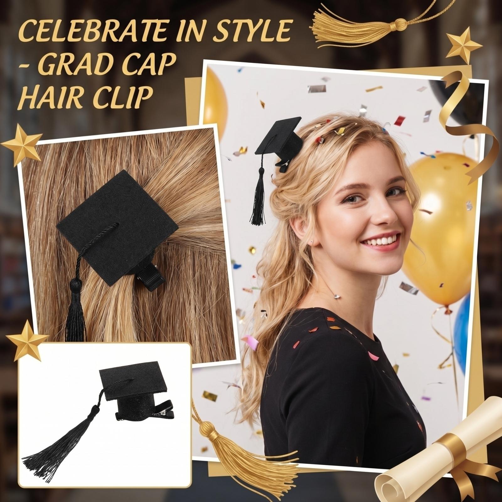 

Graduation Decoration Bachelor s Hat Hair Clip Graduation Party Funny Photography Props Decoration One Size