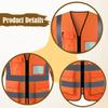 Reflective Vest Clothing Long Sleeved for Men Women Comfortable High Visibility Vest for Security Paving Traffic Landscaping