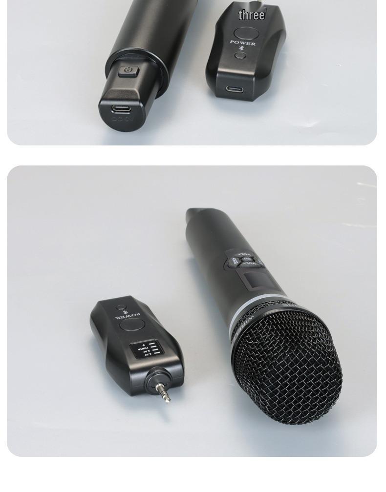 N27 Wireless Bluetooth Microphone for Home KTV with Reverb and Treble/Bass Control