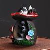 Resin Backflow Incense Burner Mushroom Pumpkin Ornament for Easter Halloween