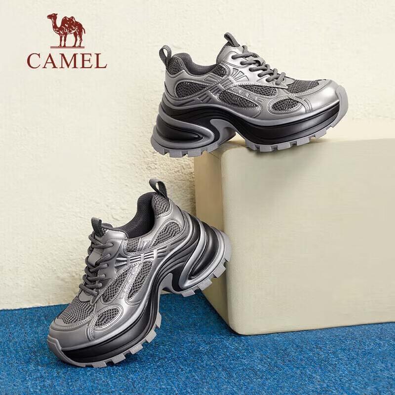 Camel Women s Fashion Elevated Platform Casual Sneakers 36