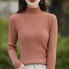 Pure Cotton Half Turtleneck Pit Sweater for Women In Autumn and Winter New Base Shirt Long-sleeved Sweater