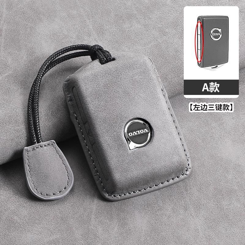 PU Leather Car Key Bag Protection Case for Volvo CX60 CX40 CX90 V40 V50 V70 S60 AWD RDESIGN S40 S90 T6 Car Accessories