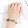 Natural Crystal Bracelet, Dopamine, Casual, Crushed Stone, Woven Bracelet, Adjustable, Jewelry, Accessories