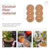 6Pcs Thick Coconut Fiber Liner Mulch Mat Round Anti-Grass Ring for Potted Plants Indoor Outdoor Garden Coir Flowerpot Mat Coir