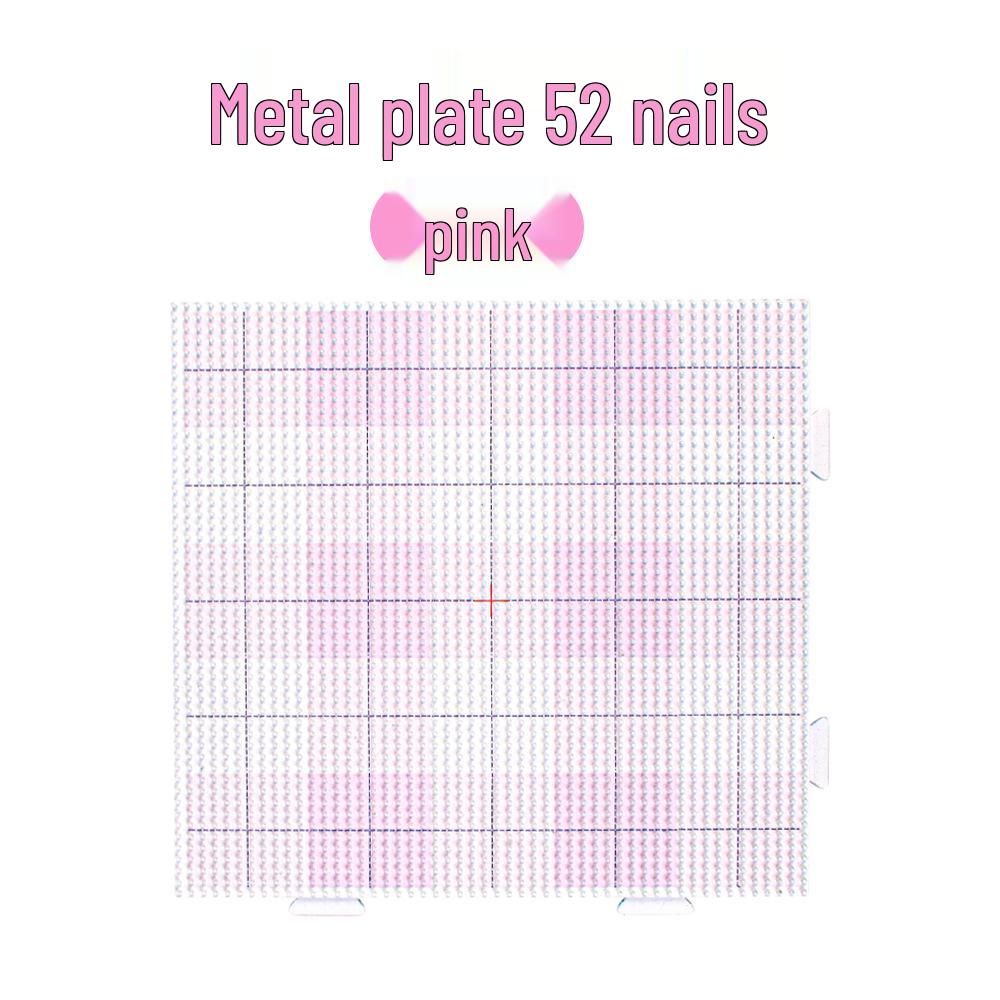 Stiftbrett 52-Loch Metallplatte: Hitzebeständige Basis für DIY Pixel Art Puzzle Werkzeuge