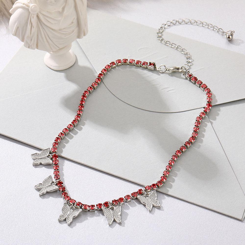 Schmetterlingskette Schmetterlingsanhänger Halskette Damen Schlüsselbeinkette Mode Damen Schmuck Mädchen Geschenk