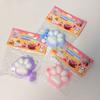 Cute Cat Paw Soft  Toy,  Squishy Toy with Shiny Confetti  Heart Details, Mixed Gentle Colors, Ideal for Easter Egg Basket Fille