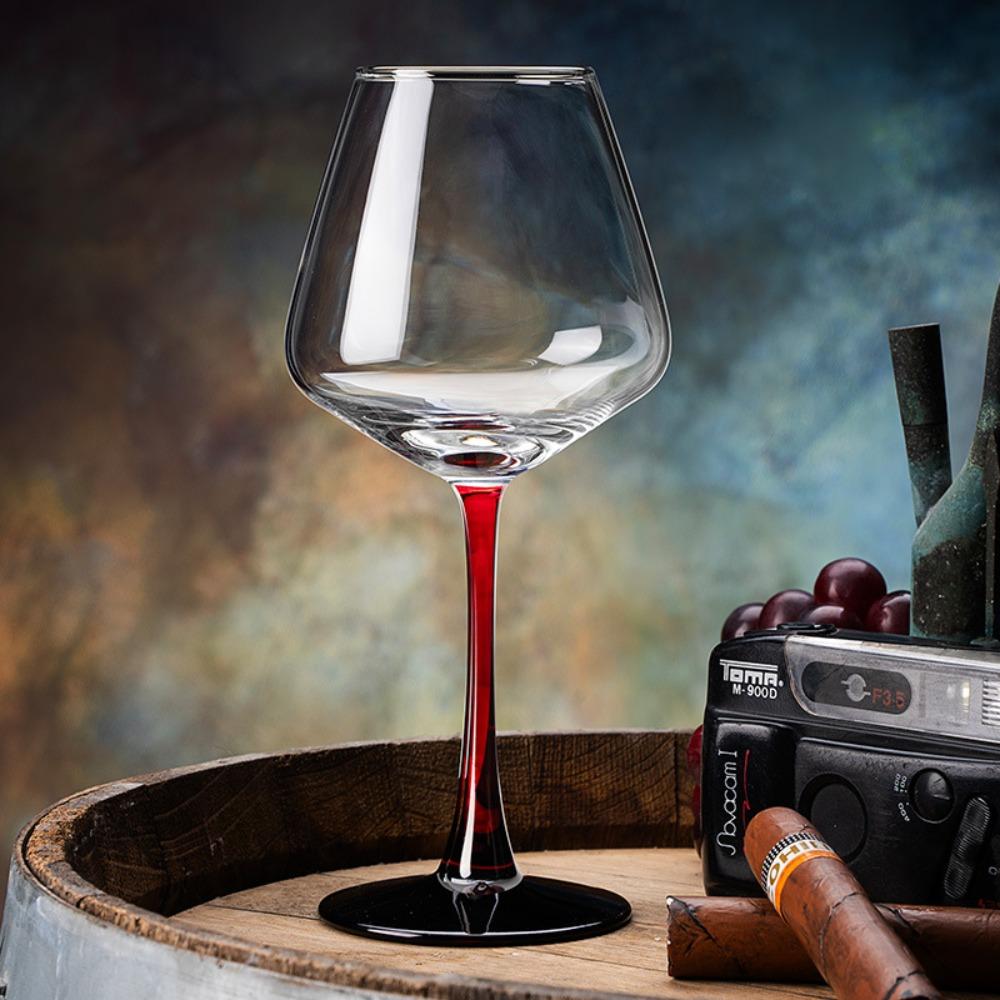 2pcs Hand-blown Champagne Goblet European Style Red Wine Cup Bar Tool Crystal Red Wine Glasses  Gift