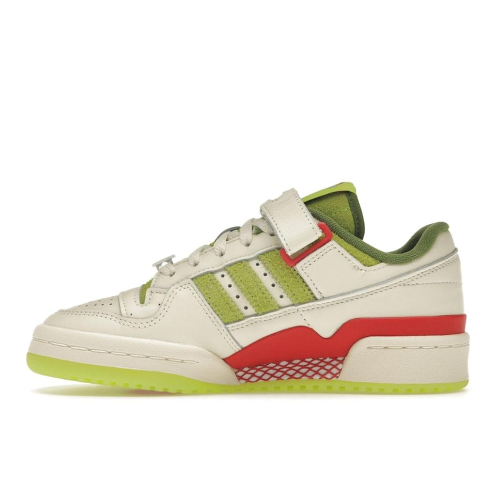 Adidas Dr. Seuss X Forum Low The Grinch - Cream White Men Sneakers Collegiate-Red Solar-Slime ID3512