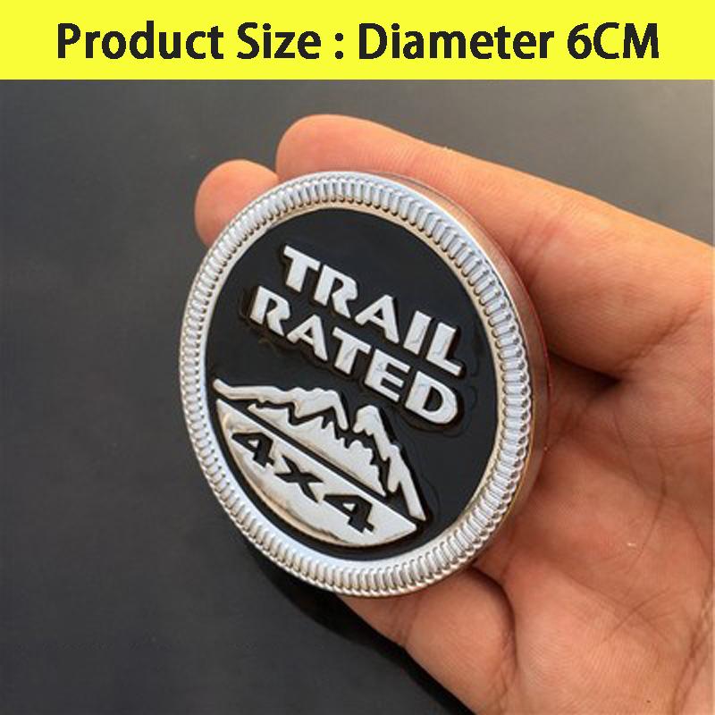 3D Металлический 4X4 Trail Rated Эмблема Логотип Значок Наклейки на Автомобиль Для Jeep Wrangler Patriot Grand Cherokee Стайлинг Автомобиля Автоаксессуары