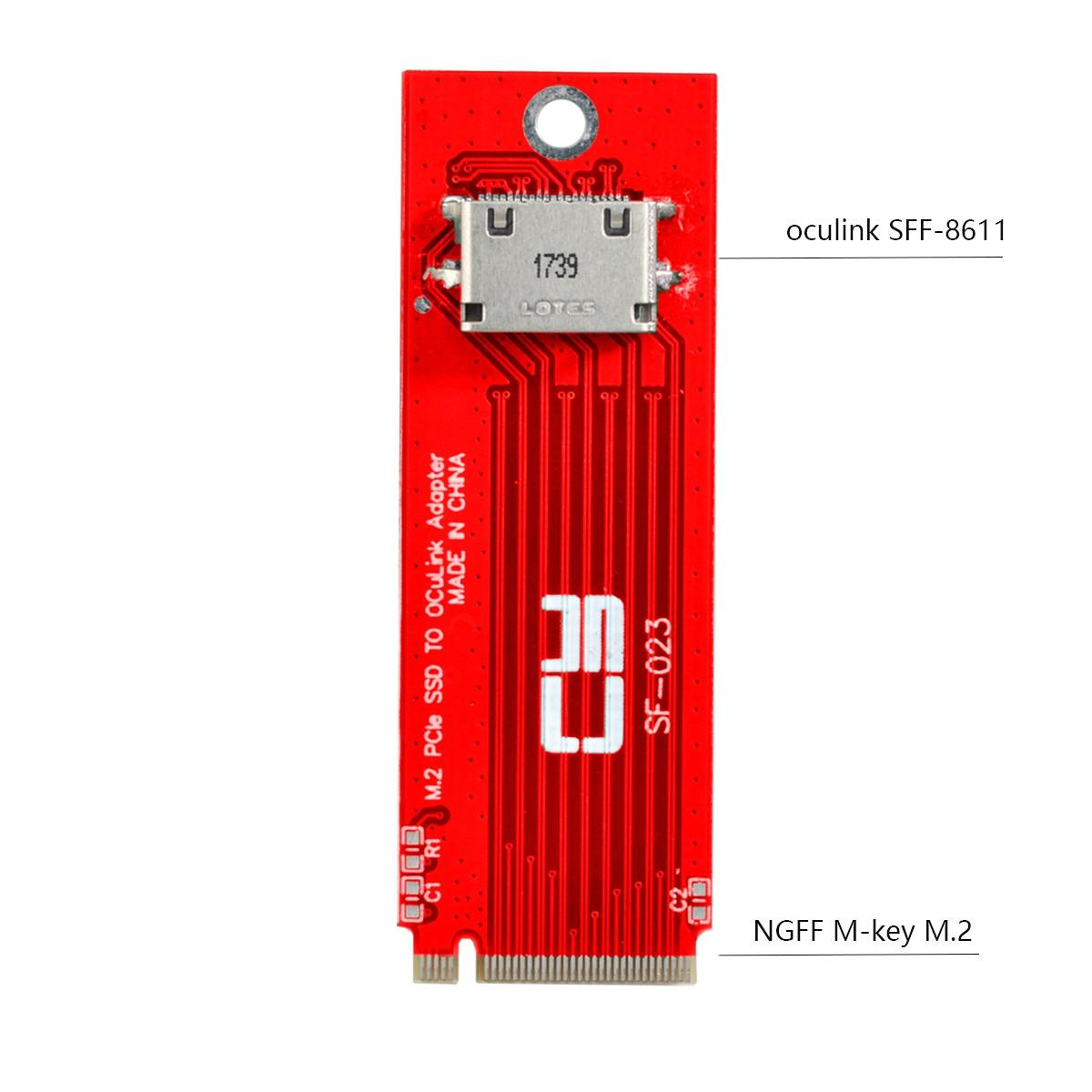 

SF-023 PCI-E 3.0 M.2 M-key to Oculink SFF-8612 SFF-8611 Host Adapter for PCIe Nvme SSD Host Controller Expansion Card As Shown A