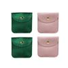 Soft Velvet Jewelry Pouch With Snap Button Mini Storage Bag For Earrings Rings Necklaces Luxury Jewelry Packaging Organizer