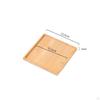 Pot Drainage Tray Multiple Shapes Bamboo Waterproof Round Plant Saucer for Indoor,