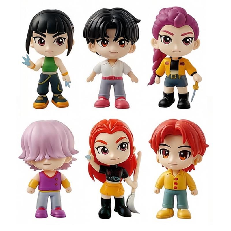 Beautiful Anime Q version Kpop Devil Hunter Blind Box Blind Bag Small statue Peripheral model Desktop Blind box decoration gift