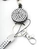 Necklace Strap Retractable Badge Reel Bling Crystal ID Card Holder  Office Supplies