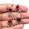 925 Mozambique Silver Sterling Garnet Earring Gemstone Jewelry Handmade