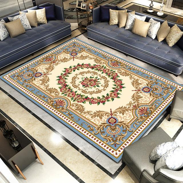 

Classical European Carpet for Living Room Modern Bedroom Simple Home Decor Coffee Table Mat Alfombra 80x120cm