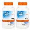 Doctor's Best OptiMSM 1500mg, 120 Tablets (2-Pack)