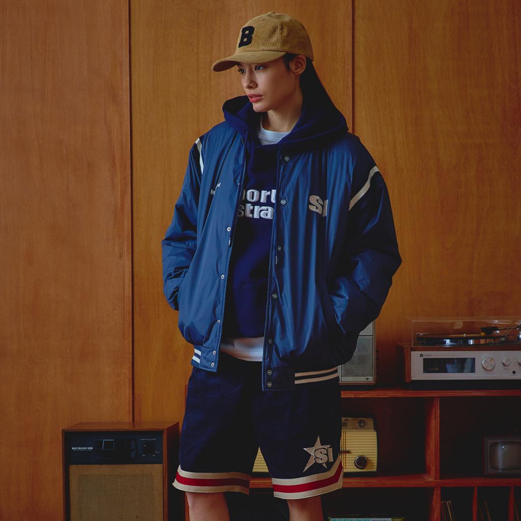 Sports Illustrated Basketball Varsity Jacket (Dark Navy)