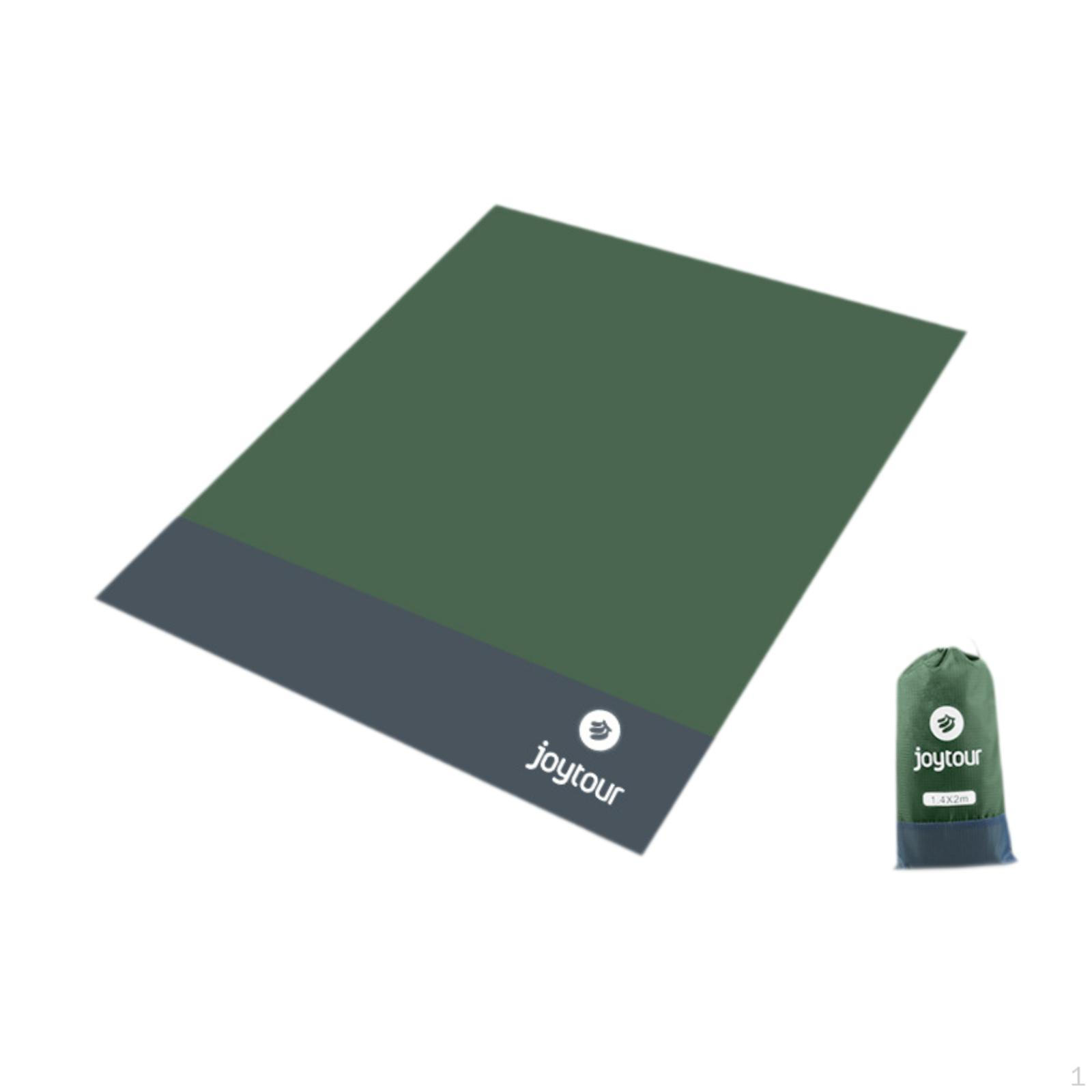 

Одеяло для пикника, пляжный коврик 210x200 см, большой легкий коврик для кемпинга для пеших прогулок в парке зелёный