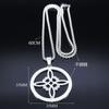 Gotischer Stil Edelstahl Knoten Anhänger Halskette Unisex Mode Schmuck