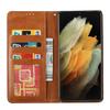 Suitable for Samsung S23 mobile phone leather case A54 leather pattern card wallet flip magnetic protective case A34 solid color