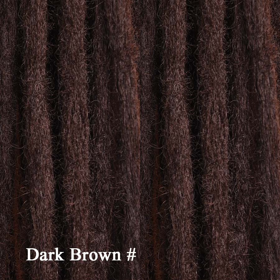 Syntetiske Dreadlock Extensions Håndlaget heklet hår 20 tommers Dread Extensions Heklefletter for menn/kvinner dreadlocks hår