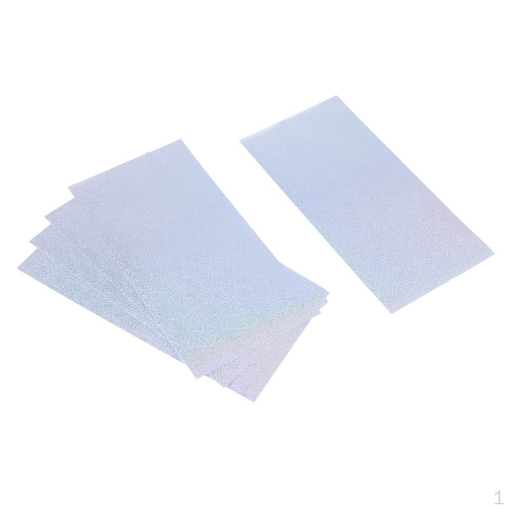 

5 упаковок голографической пленки с вспышкой, рыболовные чешуи, твердые наклейки на кожу, светоотражающие наклейки для рукоделия, вязание мух