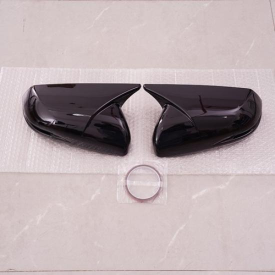 Glossy Black For 2012-21 Honda CRV CR-V OX Horn Side Rear View Mirror Cover Cap