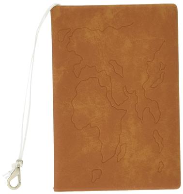 JTB Shoji Passport Skimming Map Made In 512007018 Cover, Prevention, Pattern, Japan, Brown,