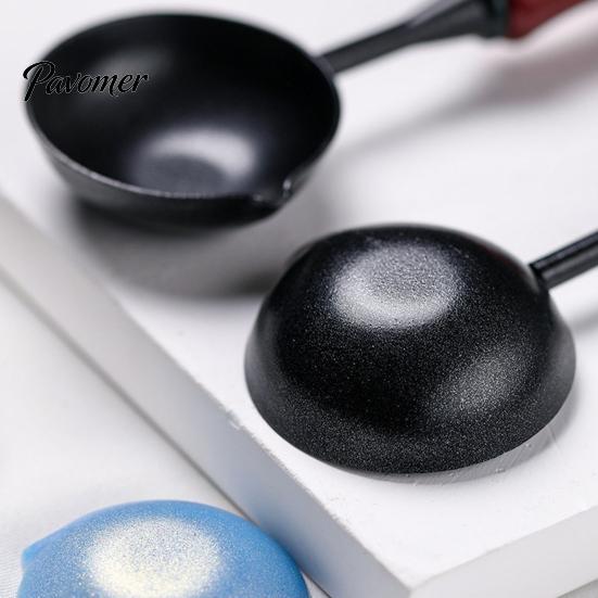 Non Stick Wax Spoon Seal with Ergonomic Handle, Non-Stick Sealing Stamp Melting Spoon, Anti Scalding Warmer for Envelope & Letter Art Crafts Crafting