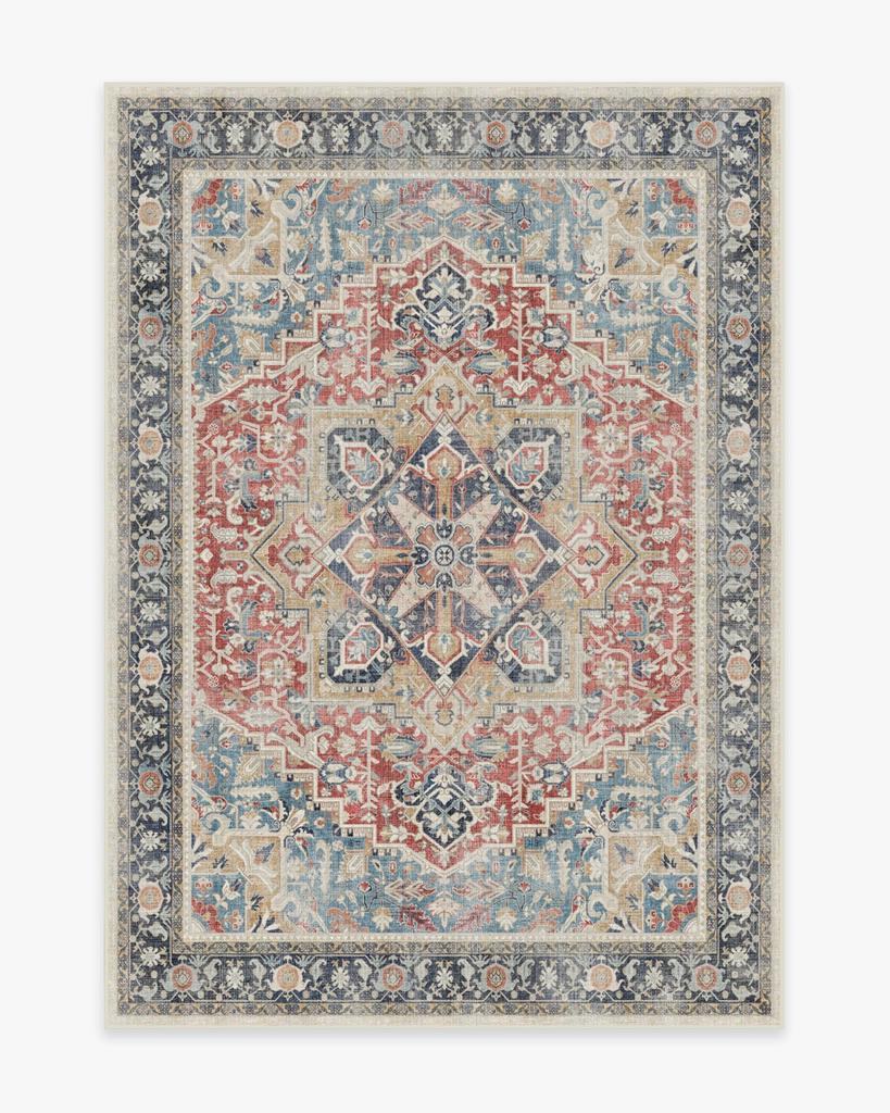 Traditional Persian washable rug vintage Turkish geometric pattern living room bedroom carpet bathroom hallway washable rug