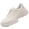 Fashion 2025 Spring Thick Soled Rotating Button Sports Sneakers Men's Mountaineering Shoes Outdoor Soft Soled Sports Shoes Black
