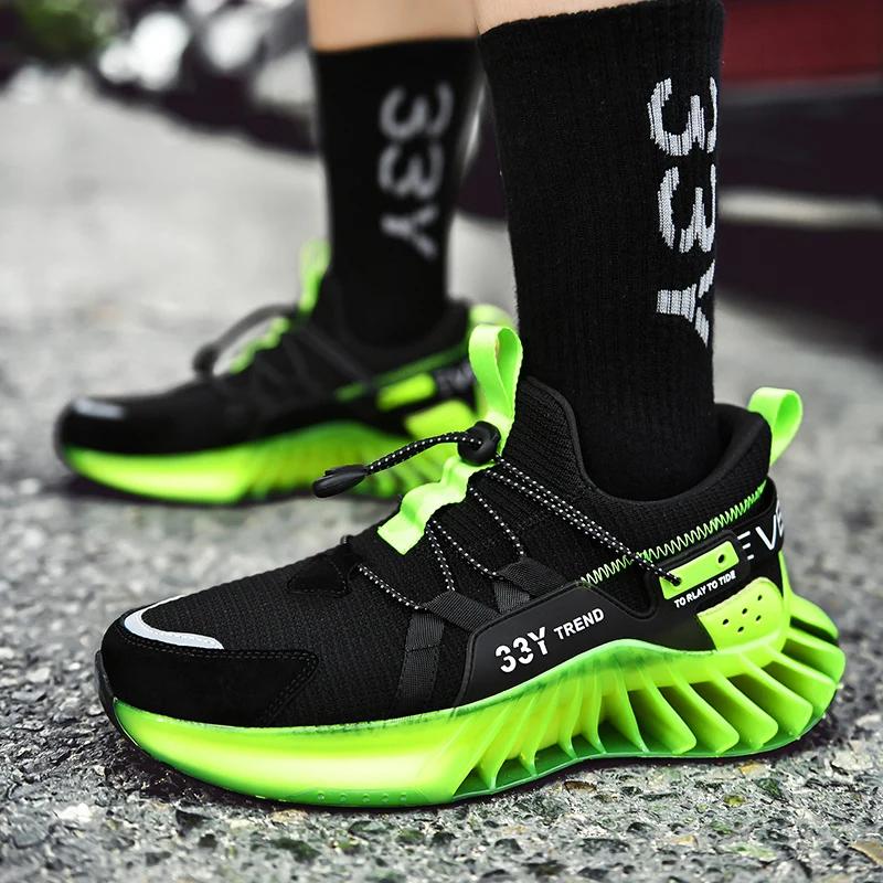 High Street Blade Warrior Sneakers Men Fashion Reflective Outdoor Leisure Sports Shoes High Quality Breathable Walking Shoes Man