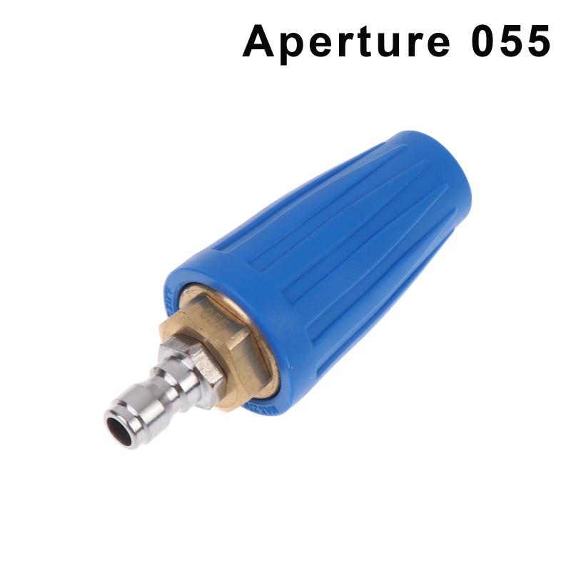 High Pressure Washer Rotating Turbo Nozzle Ceramic Core 1/4" Quick Connect 360 Rotation Tip For Car Patio Home Washing Cleaning