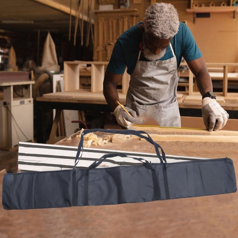 1.5m Long Track Rail Storage Bag Track Sawing Guide Rail Padded Protective Bag Oxford Fabric Organizers Carrying Case