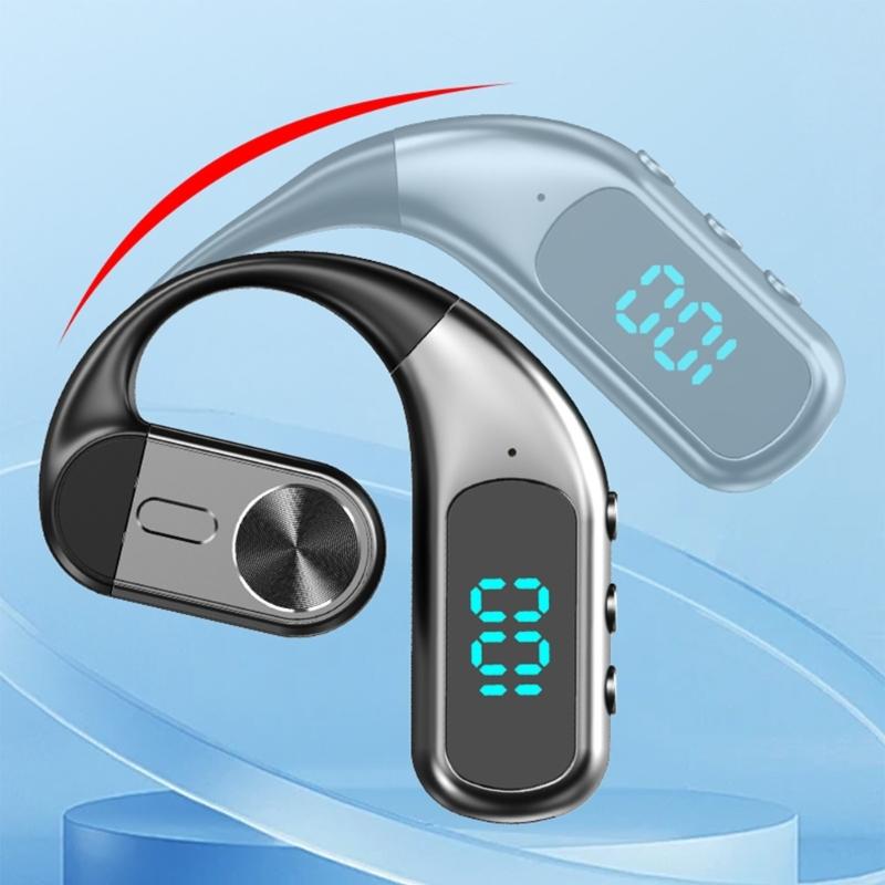 Wireless Open Ear Earphone Headphones Wireless Chip LED Power Indicator Gym Compatible Auditory Gear