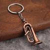 Musician Keychain Pendant Decorative 3D Design Bag Hanging Pendant Miniature Instrument Shape Key Holder Bag Charm